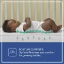 Sealy Baby Prestige Sleep 2-Stage Antibacterial Crib Mattress posture support 204 American-made steel coils reliable infant healthy development Thumbnail