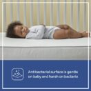 Sealy Celestial Cool Antibacterial 2-Stage Hybrid Crib Mattress antibacterial surface Thumbnail