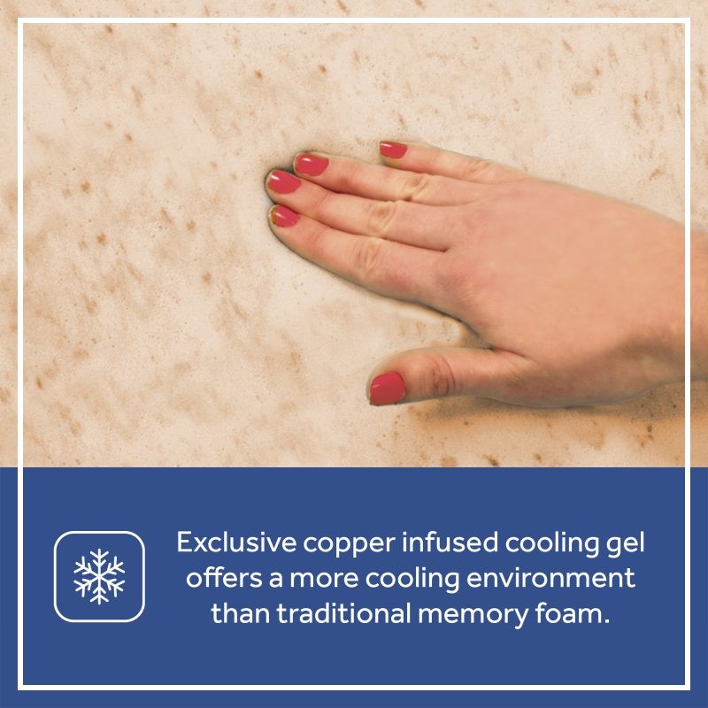 Sealy Celestial Cool Antibacterial 2-Stage Hybrid Crib Mattress copper infused cooling gel