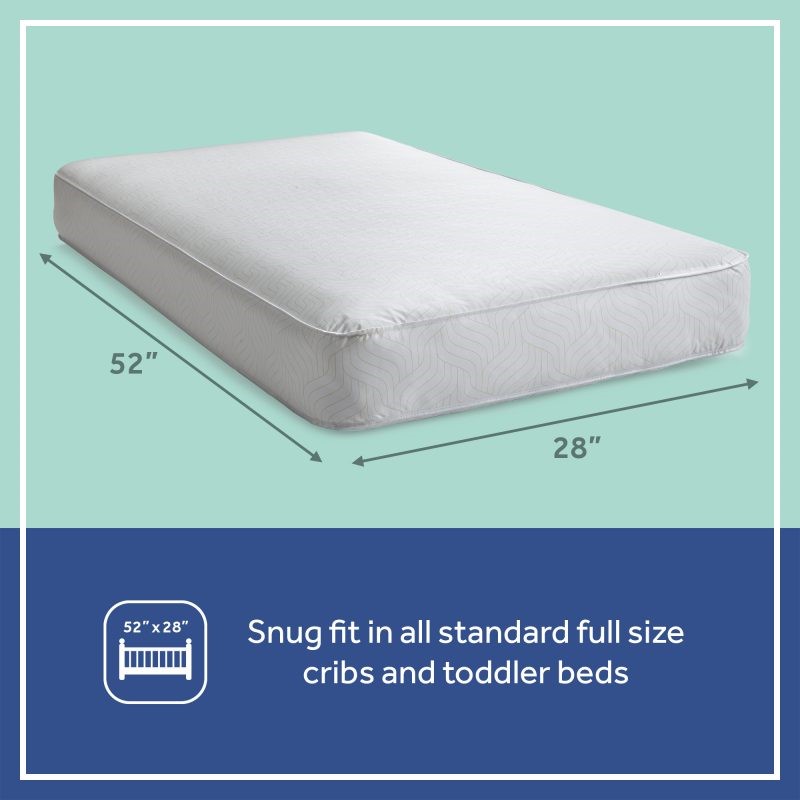 Sealy Celestial Cool Antibacterial 2-Stage Hybrid Crib Mattress 52