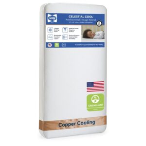 Sealy Celestial Cool Antibacterial 2-Stage Hybrid Crib Mattress