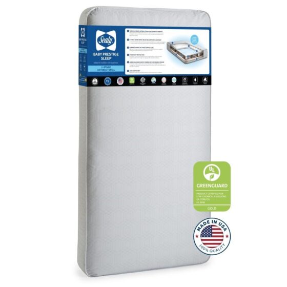 Sealy Baby Prestige Antibacterial Crib Mattress Toddler Mattress