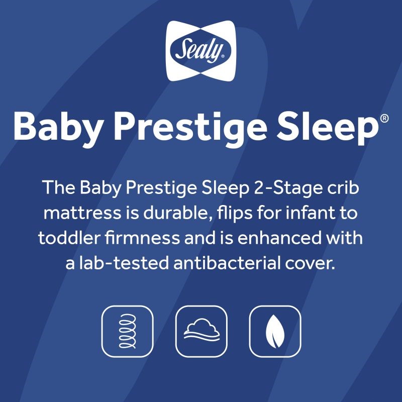 Sealy Baby best brand crib mattresses babies quality safety antibacterial eco-friendly Prestige Sleep innovative design
