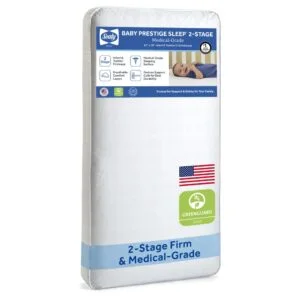 Sealy Baby Prestige Sleep 2-Stage Antibacterial Crib Mattress
