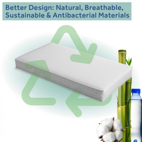 Sealy Airial All-2-Fresh 2-Stage Crib Mattress - AIR MESH Image 4
