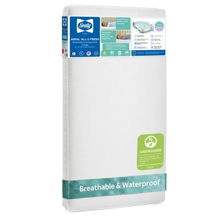 Sealy Airial All-2-Fresh 2-Stage Crib Mattress Product Photo