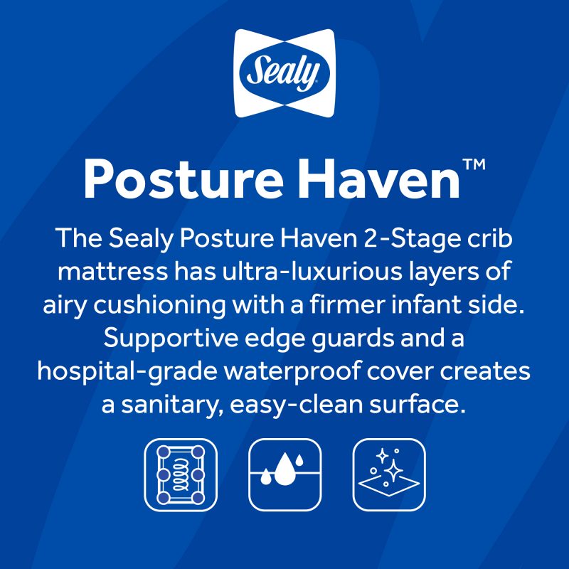 Sealy Posture Haven 2-Stage Crib Mattress - Sealy Posture Haven 2-Stage Crib Mattress  Image 7