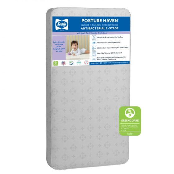 Sealy Posture Haven 2-Stage Crib Mattress - Sealy Posture Haven 2-Stage Crib Mattress  Image 1