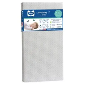 Sealy Butterfly 2-Stage Antibacterial Ultra Firm Crib Mattress