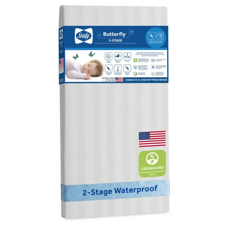 Sealy Butterfly 2-Stage Crib Mattress