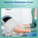 Sealy Butterfly 2-Stage Breathable Knit Crib Mattress machine washable cover washing machine ultimate cleanliness breathable knit fabric Thumbnail