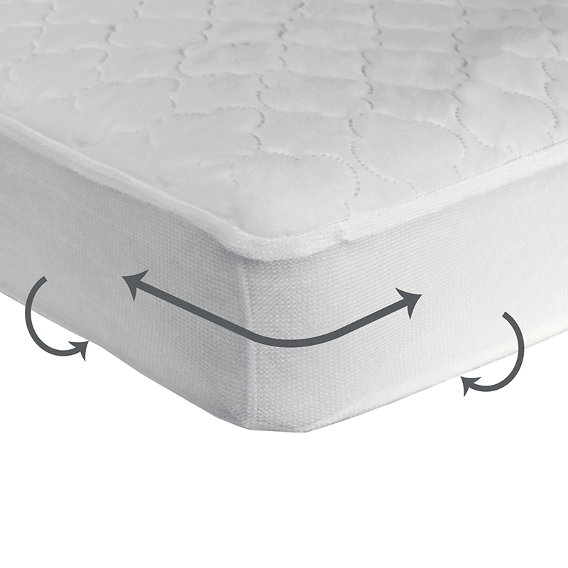 Sealy Stain Protect Antimicrobial Waterproof Crib Mattress Pad - ASP (Antimicrobial Stain Protection)  Image 2