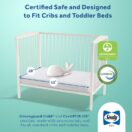 Sealy Butterfly 2-Stage Breathable Knit Crib Mattress certified safe ASTM tested snug fit 52x28 standard full-size cribs toddler beds Thumbnail
