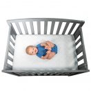 Sealy Waterproof Protection Mini Crib Mattress Pad - White Image 7 Thumbnail