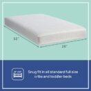 Sealy Cozy Brilliance 2-Stage Crib Mattress - White Image 2 Thumbnail