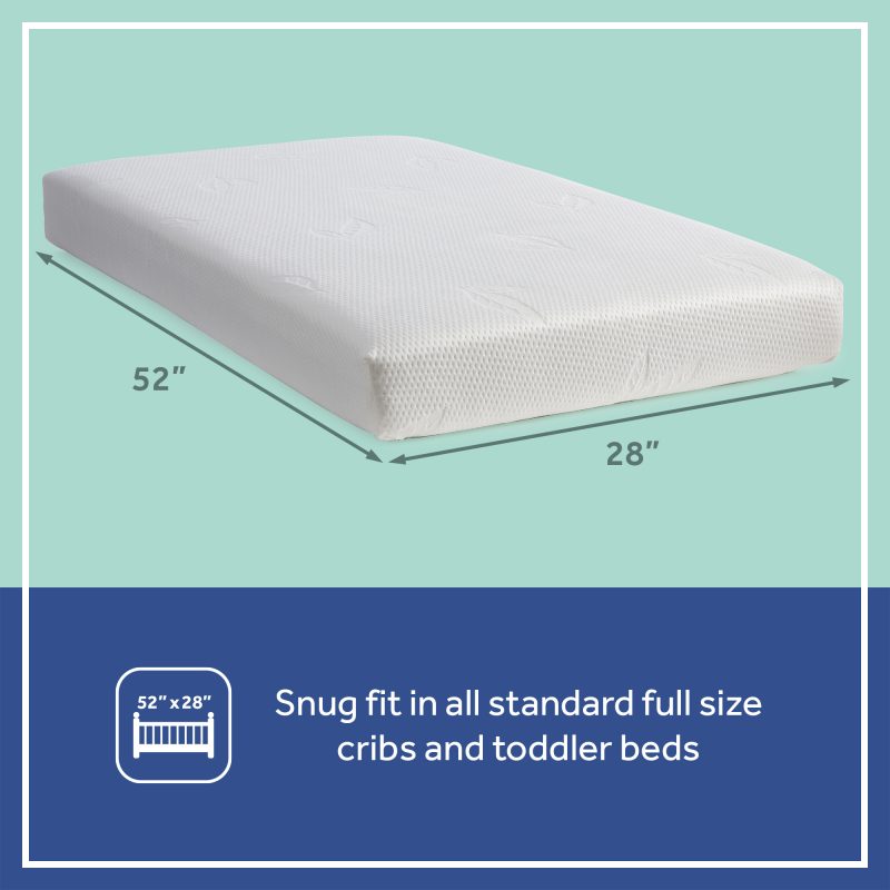 Sealy Cozy Brilliance 2-Stage Crib Mattress snug fit in crib