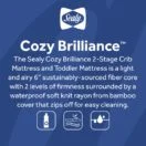 Sealy Cozy Brilliance 2-Stage Crib Mattress is the best brand of crib mattresses for babies. Thumbnail