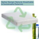 Sealy Cozy Brilliance 2-Stage Crib Mattress - White Image 4 Thumbnail