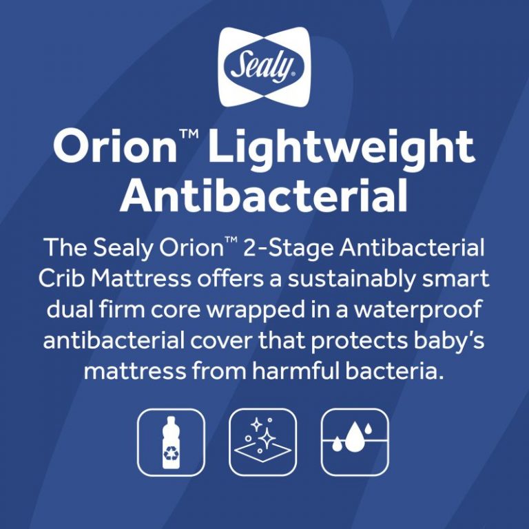 Sealy Orion Antibacterial Crib Mattress | Baby Mattress | Sealy