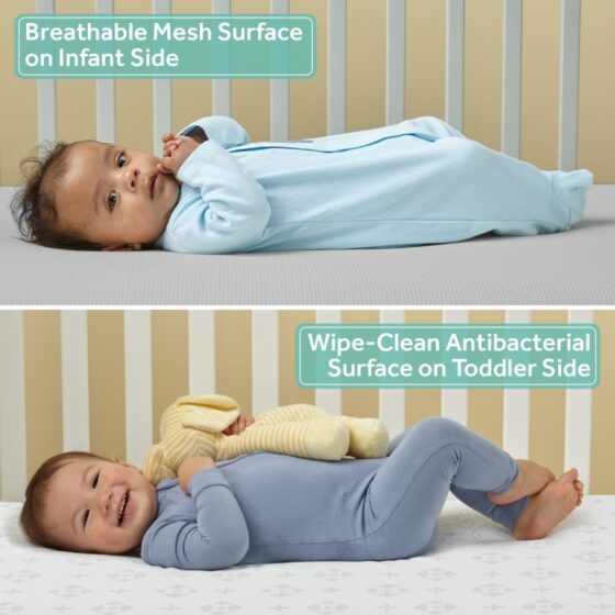 dual stage crib mattress