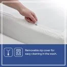 Sealy Refresh 2-Stage Crib Mattress zip-off cover for easy clean Thumbnail
