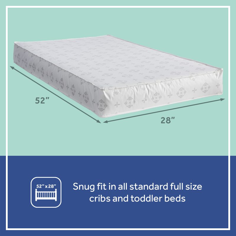 Sealy Airy Night Diamond Breathable 2-Stage Crib Mattress 52