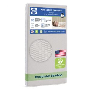 Sealy Airy Night Diamond Breathable 2-Stage Crib Mattress