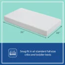 Sealy Refresh 2-Stage Crib Mattress snug fit in cribs Thumbnail