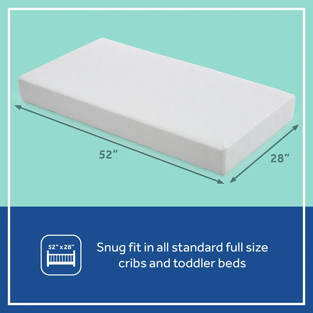 Sealy Refresh 2-Stage Crib Mattress snug fit in cribs