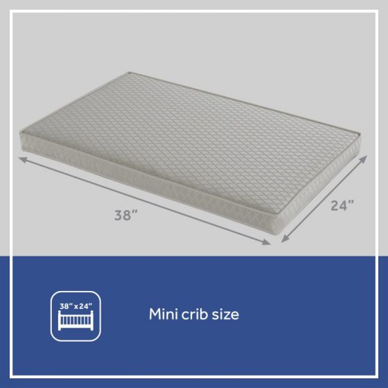 Sealy Breathable Cotton Mini Crib Mattress