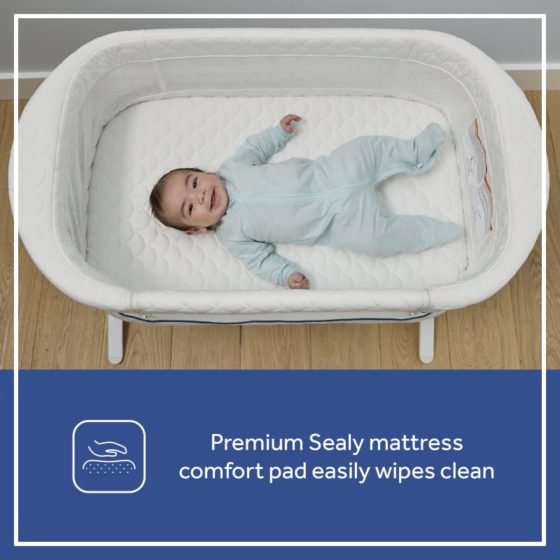 Sealy Cozy Cool Breathable Baby Bassinet Baby Bedside Sleeper