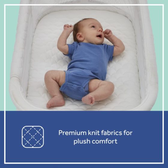 Sealy Cozy Cool Breathable Baby Bassinet | Baby Bedside Sleeper