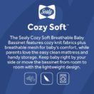 Baby bassinet with cozy knit fabric Thumbnail