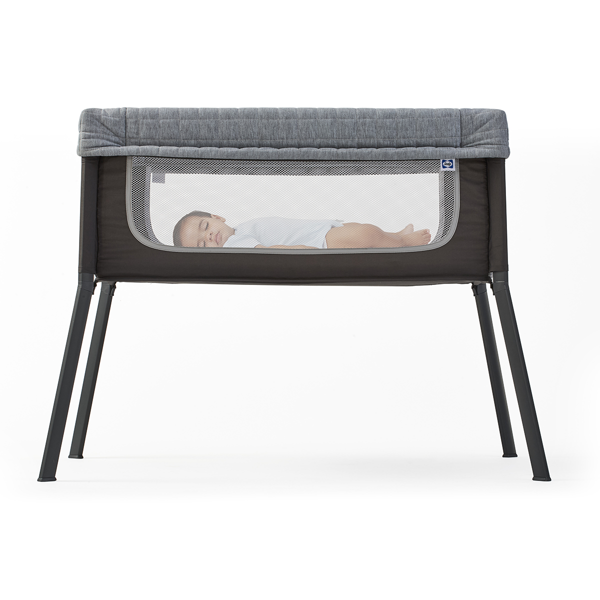 baby sleeping in the baby bassinet