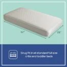 Sealy Nature’s Haven 2-Stage Dual Firmness Baby Crib Mattress 52