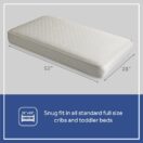 Sealy Nature’s Haven 2-Stage Dual Firmness Baby Crib Mattress - Beige Image 2 Thumbnail