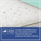 Sealy Nature’s Haven 2-Stage Dual Firmness Baby Crib Mattress durable natural fibers and pvc-free barrier Thumbnail