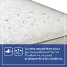 Sealy Nature’s Haven 2-Stage Dual Firmness Baby Crib Mattress - Beige Image 3 Thumbnail