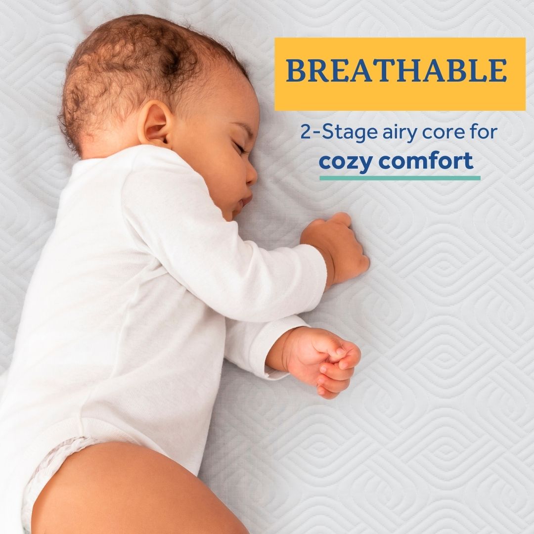 Breathable organic baby mattress