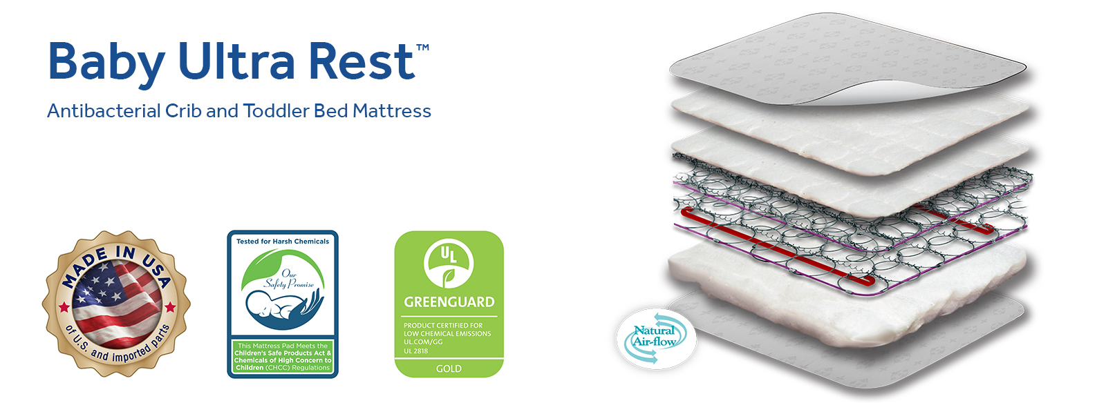 Sealy natural rest crib mattress on sale