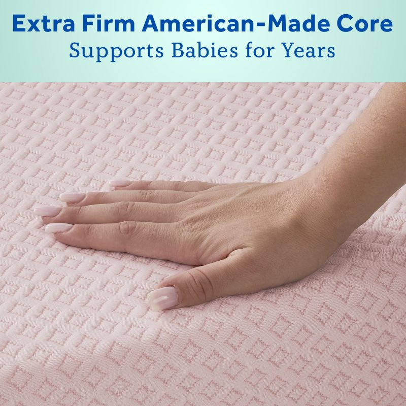 Sealy Omni-Breathe Crib Mattress - Pink Diamonds Image 8