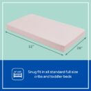 Sealy Omni-Breathe Crib Mattress - Pink Diamonds Image 4 Thumbnail