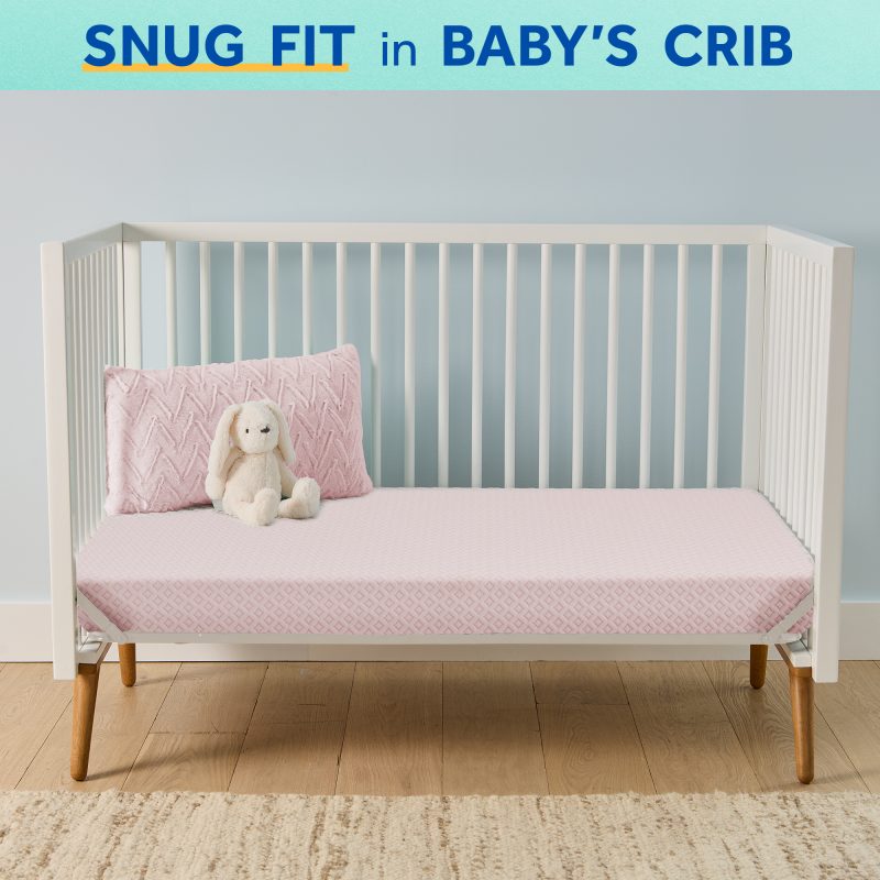 Sealy Omni-Breathe Crib Mattress - Pink Diamonds Image 5