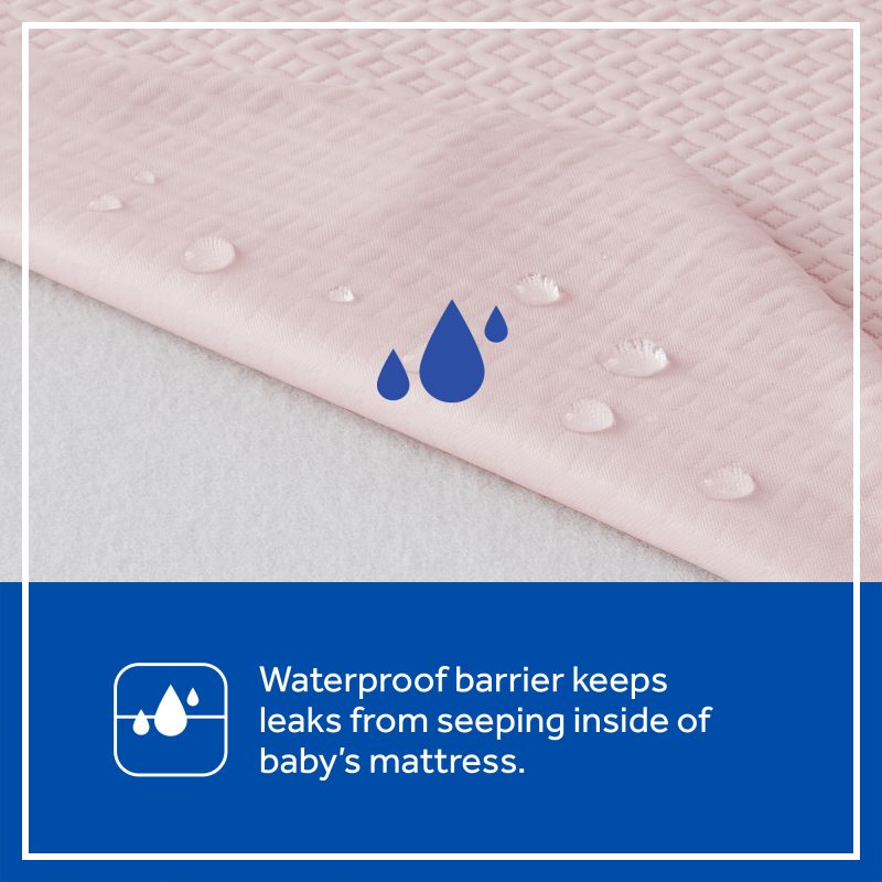 Sealy Omni-Breathe Crib Mattress - Pink Diamonds Image 2