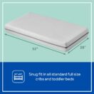 Sealy OmniPedic DuoBreathe 2-Stage Breathable Mesh Crib Mattress Mattress - white Image 2 Thumbnail