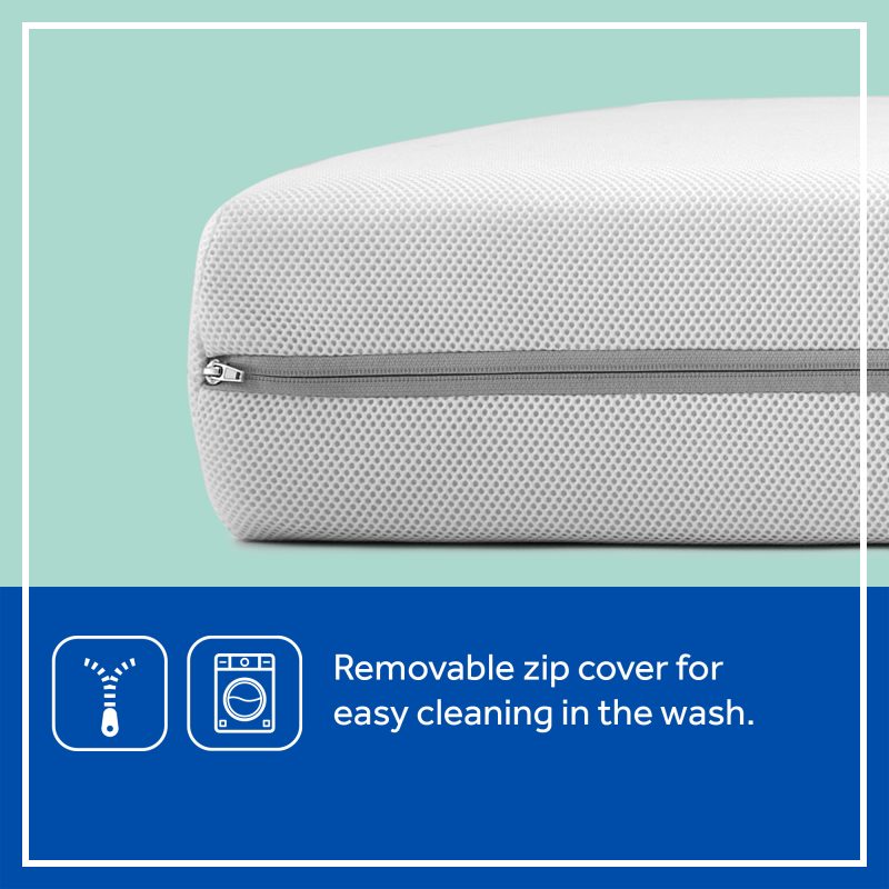 Sealy DuoBreathe 2-Stage Breathable Mesh Crib Mattress removeable zip cover