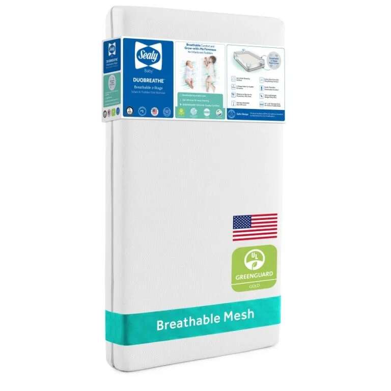 Sealy DuoBreathe 2-Stage Breathable Mesh Crib Mattress