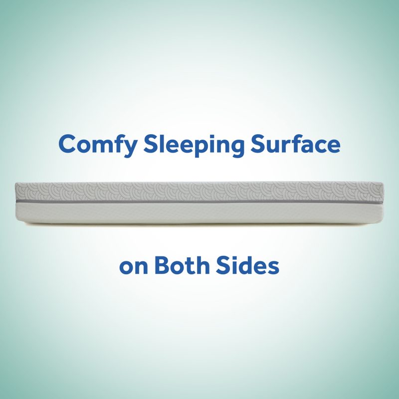 Sealy Airie™ 2-Stage Breathable Crib Mattress comfy sleeping surface on both sides