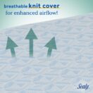 Sealy 2Cool Breathable & Cooling Crib Mattress has a breathable knit cover Thumbnail
