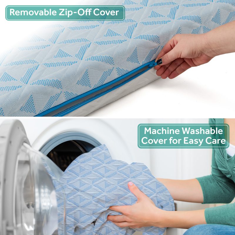 Sealy 2Cool Breathable & Cooling Crib Mattress machine washable and zip-off cover